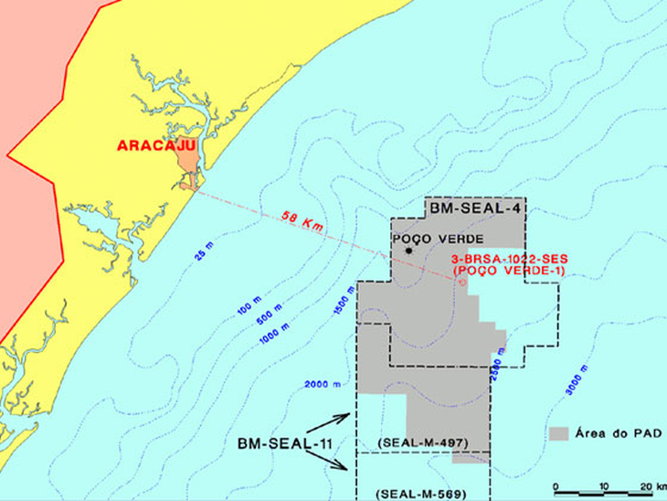 Novo poço confirma potencial na Bacia de Sergipe-Alagoas