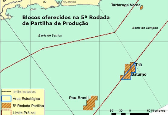 Governo prever arrecadar R$ 6,8 bilhões na 5ª Rodada de Partilha Governo prever arrecadar R$ 6,8 bilhões na 5ª Rodada de Partilha