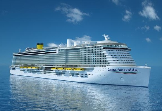Na Finlândia começa a construção do mega navio 'Costa Smeralda', o primeiro da frota movido por GNL Na Finlândia começa a construção do mega navio 'Costa Smeralda', o primeiro da frota movido por GNL