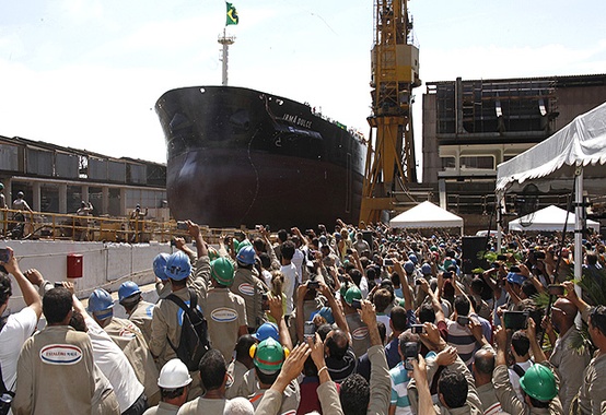 Transpetro lança ao mar o petroleiro Irmã Dulce Transpetro lança ao mar o petroleiro Irmã Dulce