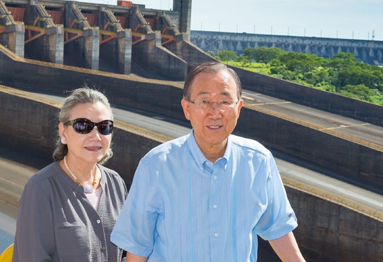 Ban Ki-Moon: Itaipu é liderança mundial em sustentabilidade Ban Ki-Moon: Itaipu é liderança mundial em sustentabilidade