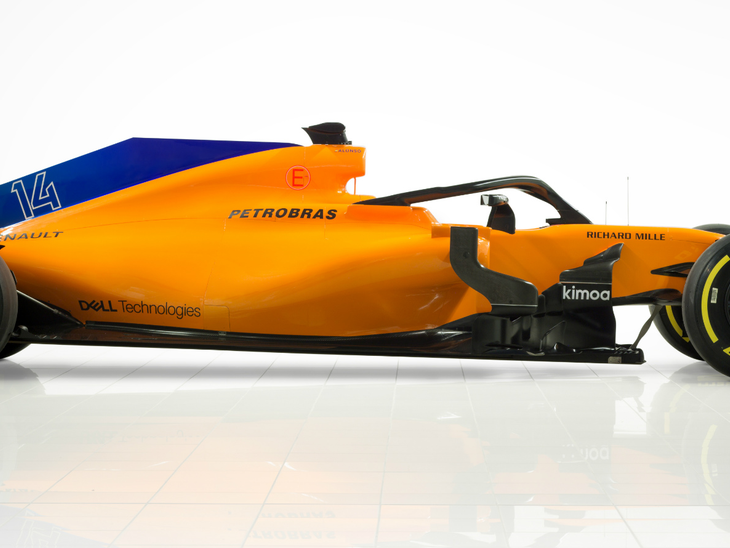 Nas pistas: McLaren apresenta novo carro com a marca Petrobras