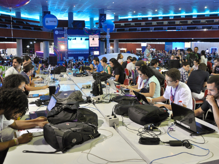 12ª edição da Campus Party Brasil, que acontece em São Paulo, tem o patrocínio da Petrobras
