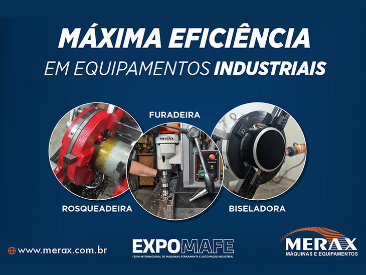 Merax apresentará novidades tecnológicas e serviços integrados para indústria na 4ª edição da EXPOMAFE