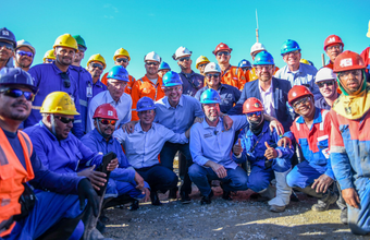 Governador Fábio Mitidieri e ministros visitam obra de conexão do terminal de GNL da Eneva à malha de transporte da TAG