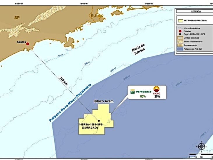 Descoberta no Bloco Aram é realizada pela Petrobras