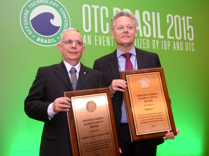FMC Technologies, Subsea 7 e Antonio Capeleiro Pinto são homenageados na OTC Brasil