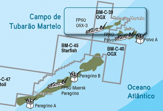 OGX estima reserva de 87,9 mi de barris no campo OGX estima reserva de 87,9 mi de barris no campo