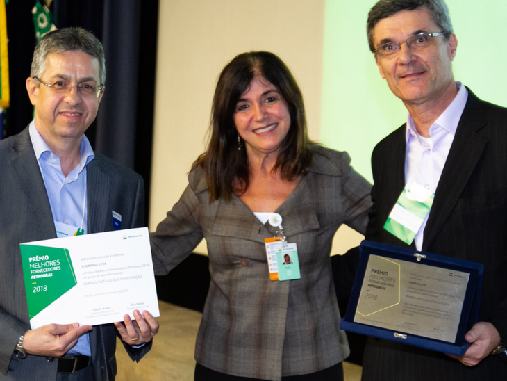 KSB Brasil é reconhecida com premiação “Melhores Fornecedores Petrobras 2018”