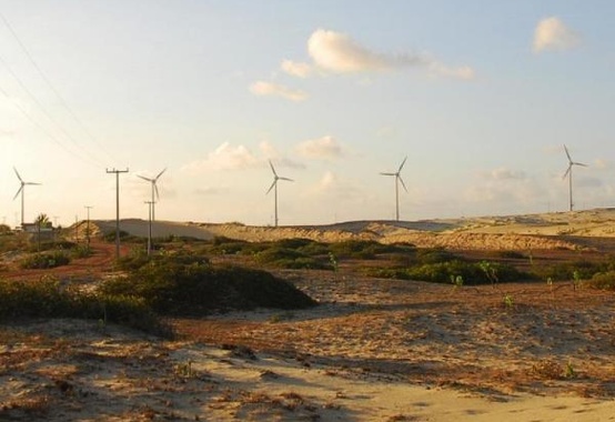 Produção eólica no Brasil cresce 55% em 2016 Produção eólica no Brasil cresce 55% em 2016