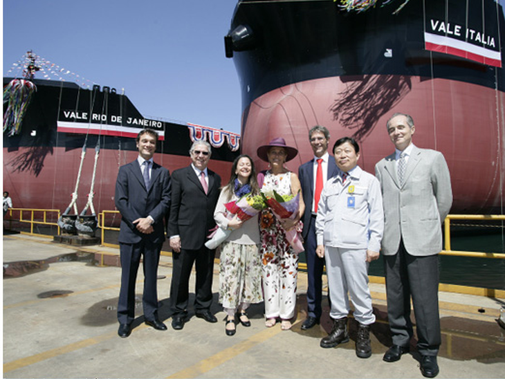 Vale realiza cerimônia de batismo de dois novos navios VLOC
