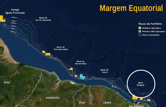 Petrobras consegue licença ambiental para perfurar na Bacia Potiguar, na Margem Equatorial brasileira