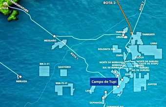 Campo de Tupi no pré-sal na Bacia de Santos atinge 2 bilhões de barris óleo equivalente (boe)