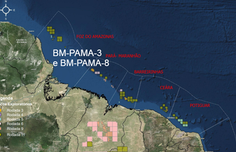 Petrobras coloca à venda as concessões BM-PAMA-3 e BM-PAMA-8, localizadas na Bacia do Pará-Maranhão