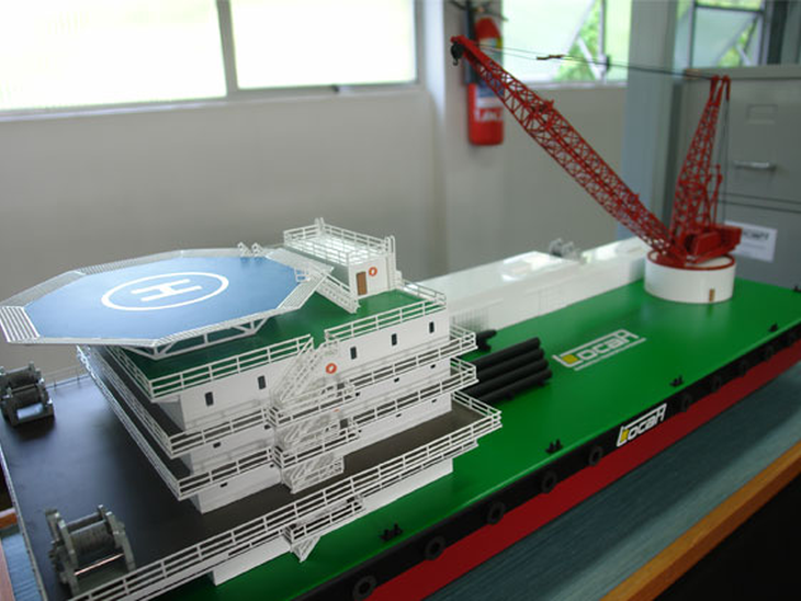 Locar apresenta a primeira balsa de lançamento de dutos do Brasil