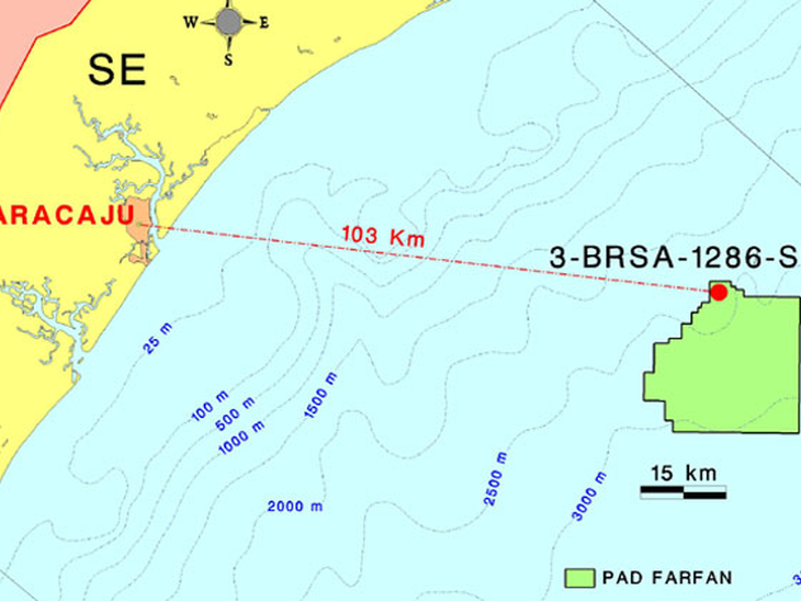 Petrobras confirma extensão de acumulação na Bacia de Sergipe