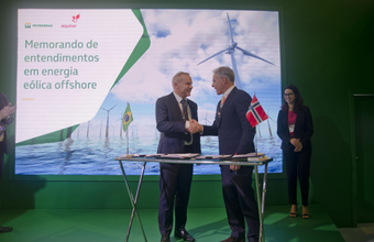 Parceria em energia eólica offshore no Brasil: Petrobras e Equinor assinam memorando de entendimentos