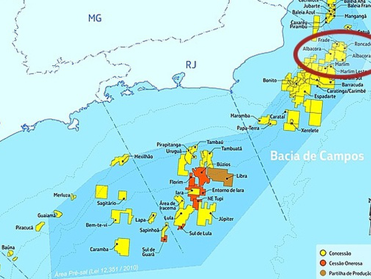 Petrobras coloca à venda os campos de Albacora e Albacora Leste, na Bacia de Campos