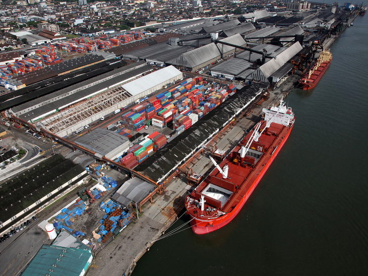 Sobe valor em dólares das exportações pelo Porto de Santos