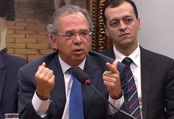 Durante evento em São Paulo, Guedes defende reforma da Previdência e é aplaudido por empresários Durante evento em São Paulo, Guedes defende reforma da Previdência e é aplaudido por empresários