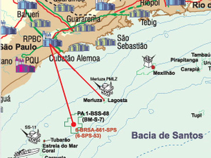 Petrobras anuncia descoberta de gás na Bacia de Santos