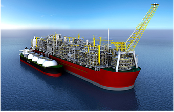 Shell constrói do 1º navio plataforma de produção de gás liquefeito