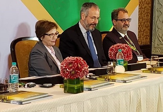 Tereza Cristina, da Agricultura durante evento na Índia defende parceria com Brasil na produção de etanol Tereza Cristina, da Agricultura durante evento na Índia defende parceria com Brasil na produção de etanol