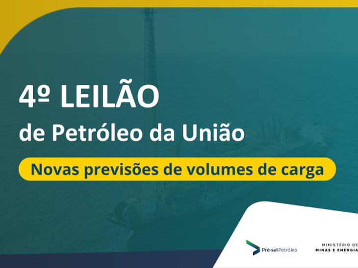 Novas previsões de volumes para o 4º Leilão da União