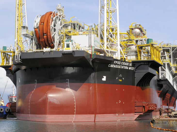 FPSO Cidade de Caraguatatuba chega ao pré-sal no Campo de Lapa, BS