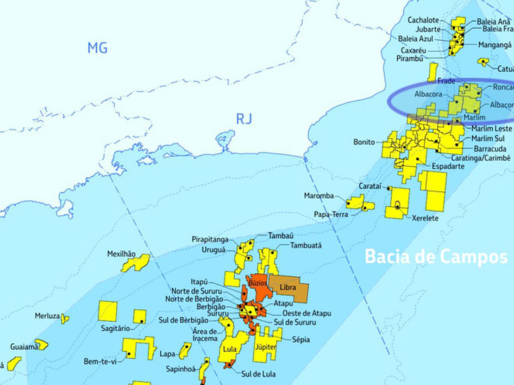 Os campos de Albacora e Albacora Leste na Bacia de Campos são colocados à venda pela Petrobras