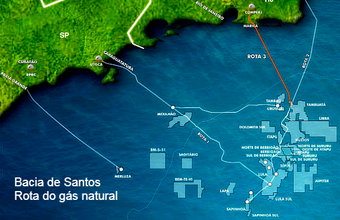 Brasil: 82% da produção nacional de gás natural vem do RJ (58%), SP (13%) e AM (11%)