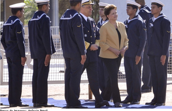 Dilma lança pedra fundamental de estaleiro que vai construir 20 comboios hidroviários