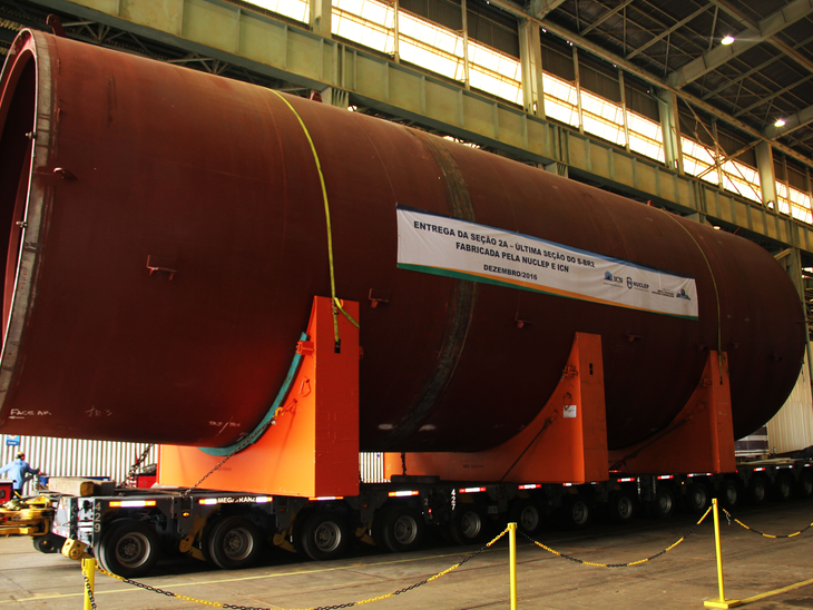 Casco do Submarino Humaitá é concluído na Nuclep