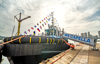 Wilson Sons lança novo rebocador para operar no Porto de Santos