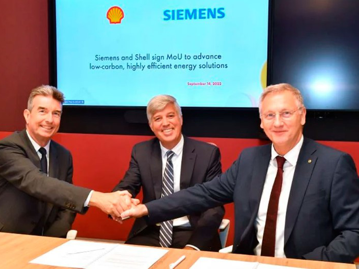 Shell e Siemens reforçam laços para avançar em projetos verdes de hidrogênio e biocombustíveis