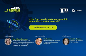 Segunda live da campanha da Ocyan de sensibilização sobre a vacina abordará saúde mental, dia 18/02 às 17h