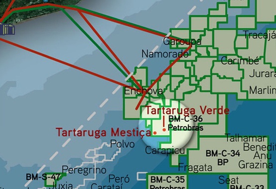 Serão pagos a União R$ 210 milhões por petróleo do campo de Tartaruga na BC Serão pagos a União R$ 210 milhões por petróleo do campo de Tartaruga na BC