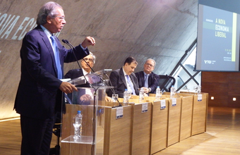 Durante evento no Rio, Paulo Guedes defende mais recursos do pré-sal para estados e municípios