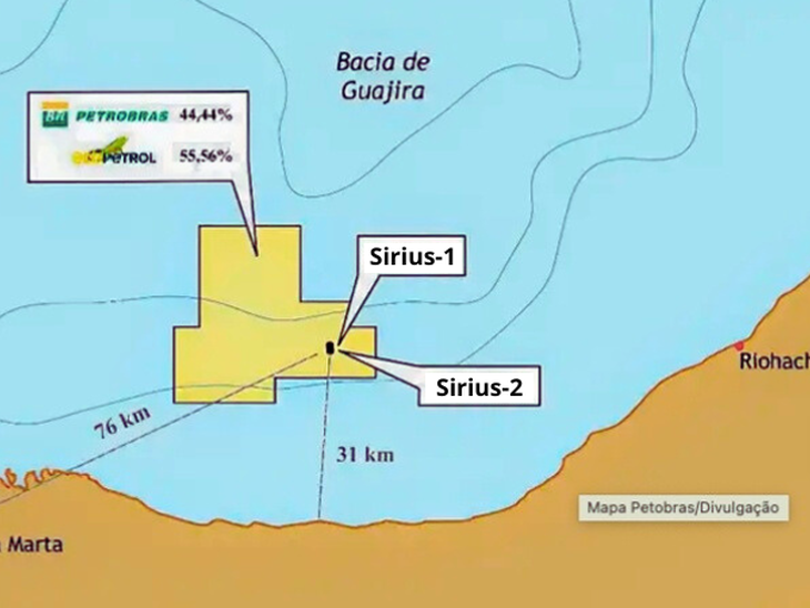 Potencial descoberta de gás na Colômbia é divulgado pela Petrobras