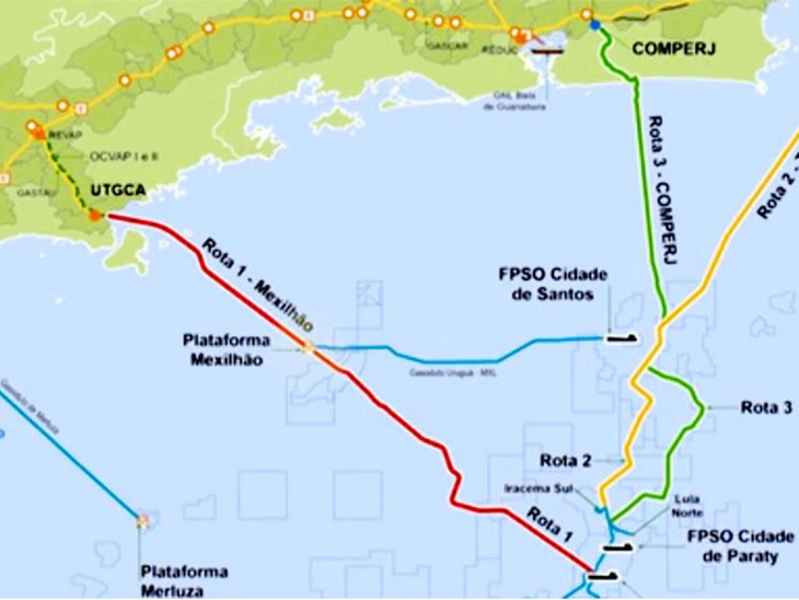 Infraestrutura de escoamento de gás do pré-sal terá sua capacidade aumentada, diz Petrobras