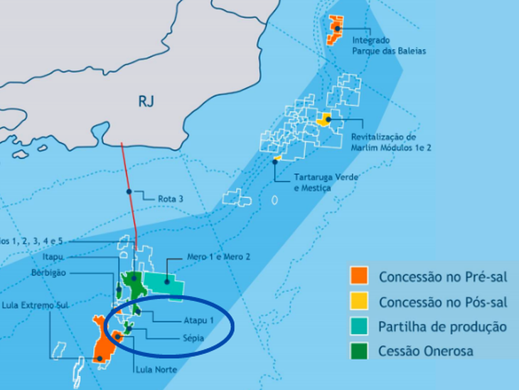 Petrobras recebe da TotalEnergies EP Brasil R$ 313 milhões referente ao complemento da compensação firme de Atapu