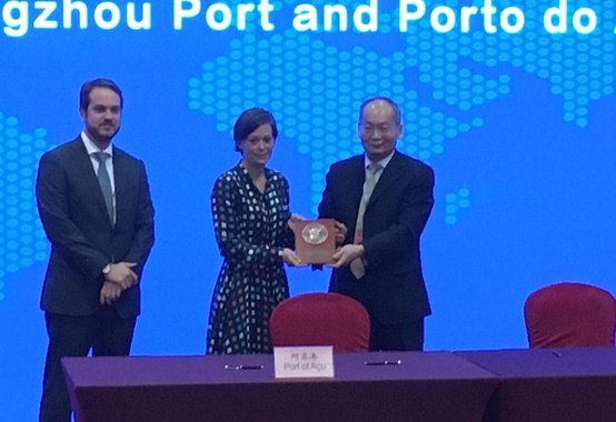 Porto do Açu se aproxima da China e fecha acordo de cooperação com o Porto de Guangzhou Porto do Açu se aproxima da China e fecha acordo de cooperação com o Porto de Guangzhou