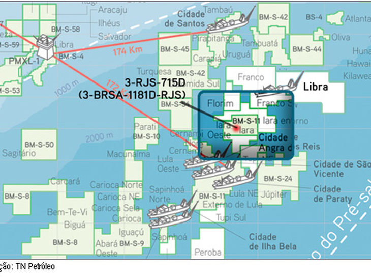 Petrobras conclui perfuração do quinto poço na área de Iara