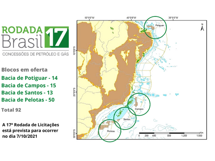 17ª Rodada de Licitações acontece no dia 7/10, divulga ANP