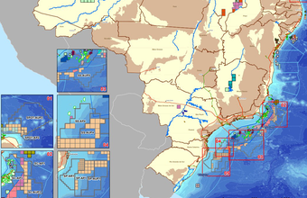 Oferta da 17ª Rodada de Licitações: 92 blocos exploratórios marítimos nas bacias de Campos, Pelotas, Potiguar e Santos