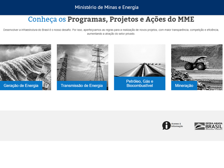Ministério do MME lança o portal Energia e Mineração ProBrasil