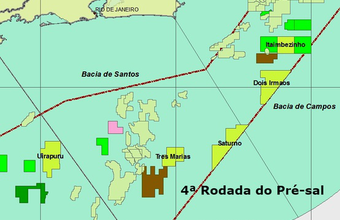 Nas áreas de Dois Irmãos, Três Marias e Uirapuru da 4ª Rodada, Petrobras apresentou interesse de direito de preferência 