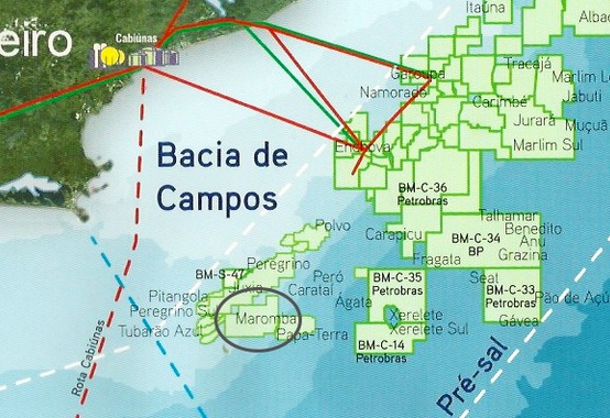 Campo de Maromba na Bacia de Campos colocado à venda Campo de Maromba na Bacia de Campos colocado à venda