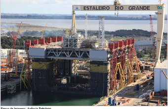 Petrobras realiza operação inédita em plataforma no Polo Naval de Rio Grande