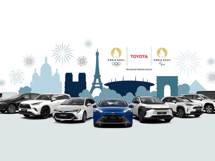 Toyota fornecerá mobilidade sustentável para todos nos Jogos Olímpicos e Paralímpicos de Paris 2024